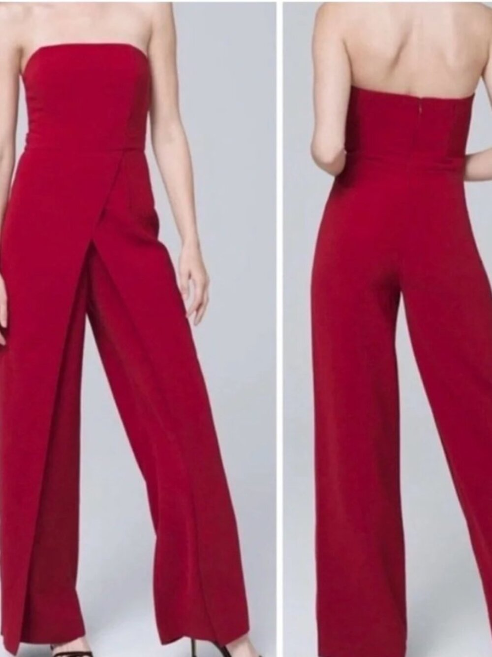 White House Black Market - Red Jumpsuit - Size 4 - NWT